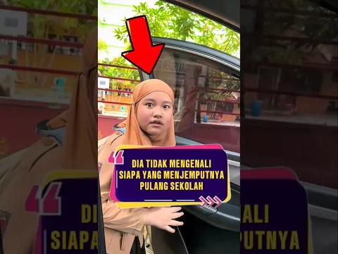 Dia tidak tahu siapa yang menjemputnya dari sekolah ❗ #viralvideo