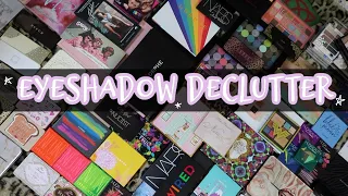 MASSIVE EYESHADOW PALETTE COLLECTION & DECLUTTER!!