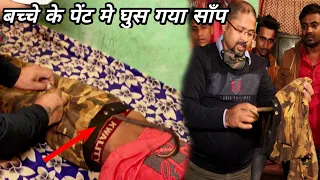 बच्चे के पेंट में घुस गया सांप