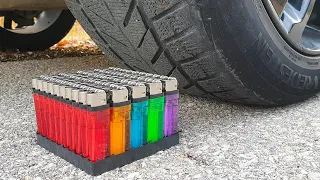 Experiment Car vs Lighters vs Water Balloons vs Coca Cola | Crushing Crunchy & Soft Things by Car