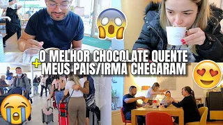 MEUS PAIS E MINHA IRMÃ CHEGARAM, PROVAMOS O MELHOR CHOCOLATE QUENTE DE PARIS ♥ - Bruna Paula