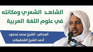 الشاهد الشعري ومكانته في علوم اللغة العربية || الشيخ محمد محمود الشنقيطي