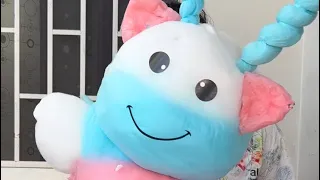 Lovely cotton candy making process