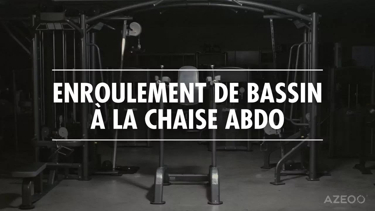 Image Enroulement de bassin à la chaise abdo