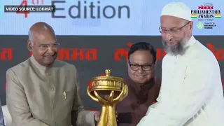 Asad Owaisi has been awarded Best Parliamentarian of the Year - Lok Sabha