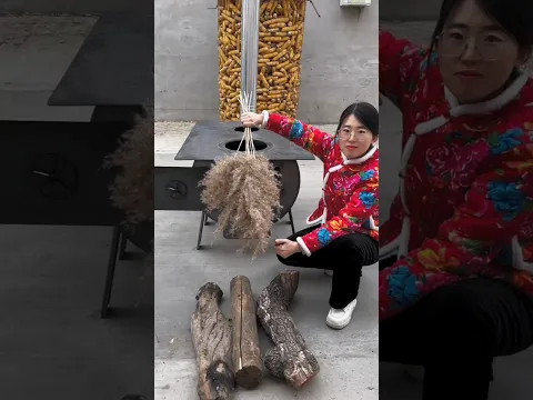 This girl has made a unique stove.#shortsvideo