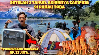 SERUNYA CAMPING & N0MBAK LOBSTER DANAU TOBA SAMPE PAGI BARENG BLUETTI 32 JUTA