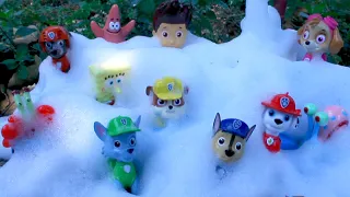 PATRULLA CANINA en la FIESTA de la ESPUMA! PAW PATROL cachorros foam party holidays vacaciones