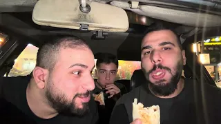 تحدي كم لقمة تخلص الساندويتش 
