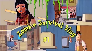VLOG BERTAHAN HIDUP DARI ZOMBIE ⁉️ || Sakura School Simulator ||