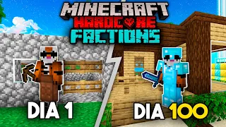 SOBREVIVI 100 DIAS EN MINECRAFT HARDCORE FACTIONS y Esto fue lo que sucedió...