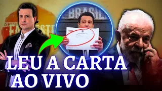 Pavinatto recebe carta do Gov Lula abre e lê ao vivo no Faroeste á Brasileira