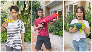 NOOB Gun vs PRO Gun vs HACKER Gun 😵🤕 Su Hao #shorts  by LNS vs SH