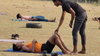 sp athletics academy bhopal स्ट्रैचिंग वर्कआउट#100m #200m #400mtr #athlete #army #3000m #5000mtr