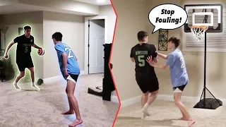 TRASH TALKER TRIES TO FIGHT! 1v1 Mini Basketball