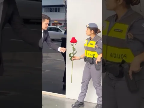 Oh My God😰Police Pranking Gone Wrong😳😅Wait for Her Dimple at the End❤️😘 #shorts #prank #funny