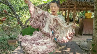 Pig Intestine Recipe - Deep Fried Pig Intestine Recipe at my Village