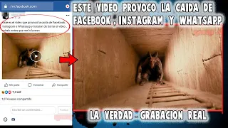 Este video Provoco la caida de Facebook, Instagram y  Whatsapp la verdad grabacion Real