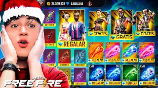 Santa llego a freefire con premios y muchos 🎁🎄🥳