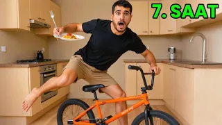 10 Saat Bmx Üstünde Yaşadım, Yere Temas Yasak!