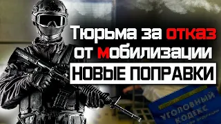 Мобилизация в России. Тюрьма за отказ от мобилизации Новые поправки УК