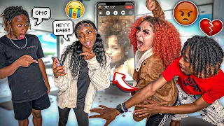 CAUGHT ON THE PHONE WITH ANOTHER GIRL PRANK ON NETTE