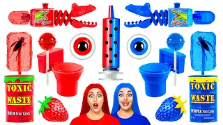 Desafío de Comida Roja vs Comida Azul #2 por Multi DO Challenge