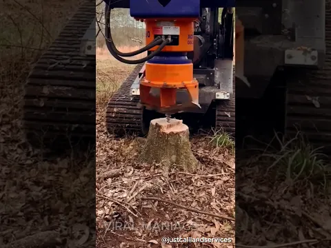 This Attachment Can Remove Stumps In seconds #satisfying #shortsfeed #shorts