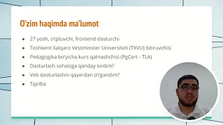 002  O'zim haqimda - Frontend dasturlash asoslari