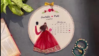 Embroidery Hoop Art |Perfect Wedding Gift By Knot Your Type