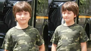 Shahrukh Khan Son Abram Khan Poses Cutely For Paparazzi