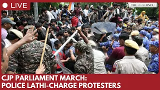 CJP Parliament march: Police lathi-charge protesters in New Delhi
