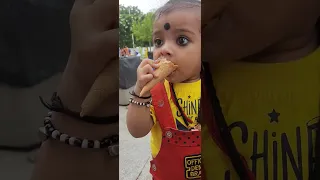 Mishti enjoying Ice-cream 🍦😋 (1year old)  #ahmedabad #trip #mishti