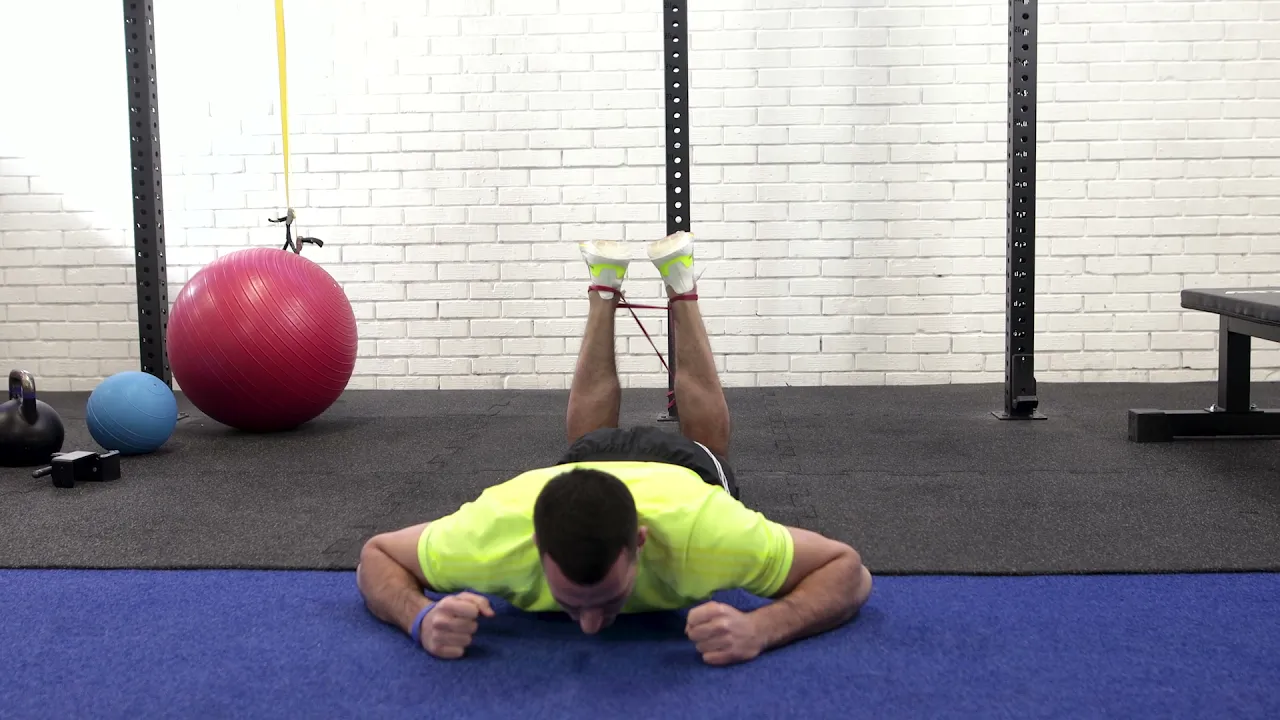 Image Flexion des ischio-jambiers avec bande