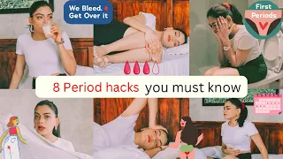 8 Life Saving PERIOD HACKS every girl  must know | Dixita patel