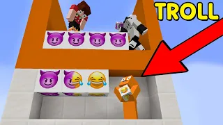 TROLLEI meus Amigos na Sequencia no Minecraft!