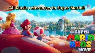 All Music references in the SUPER MARIO Movie