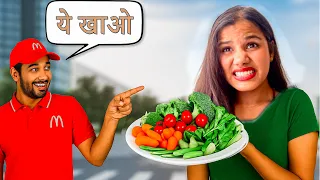 Eating Strangers Least Favourite Food For 24 Hours Challenge | Employees Decide What I Eat 