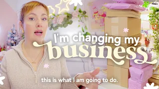 STUDIO VLOG ✤ Im changing my business....my business plan for 2023 (Here's what I am going to do)