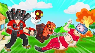 Zombies Skibidi Toilet Animation Episodes 2 - Meeting Titan Cameraman & TV Women - PVZ 2