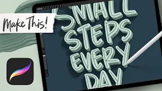 3D Lettering for Beginners in Procreate