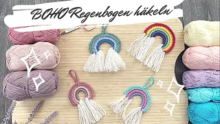 Regenbogen häkeln / Boho Regenbogen