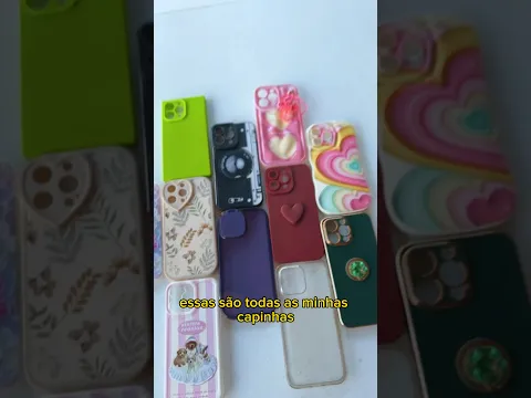 MINHA COLEÇÃO DE CAPINHA !! #shortsyoutube