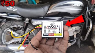 how to install 1000 flasher | hero honda bike | splendor bike
