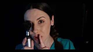 ASMR : Overnight Ear Exam & Cleaning with Massage (Extra Otoscope!)
