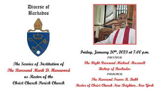 Christ Church Parish Church  -  The Service of Institution of the Rector