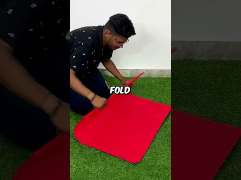 I FOLDED WORLD'S BIGGEST PAPER 10 TIMES #shorts