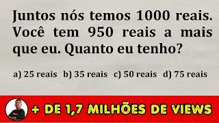 😱 Essa é fácil mas 99% erram ⛔️ Problema de Matemática Básica para Concursos - Prof Robson Liers