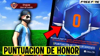 ¿QUE PASA SI LLEGAMOS A 0 de PUNTUACIÓN de HONOR? "Me banearon mi cuenta ☹️"