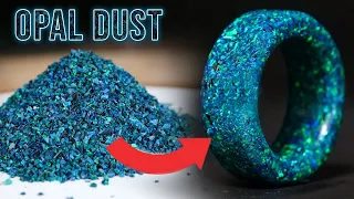 Opal Dust in a Ring. Will it look good?